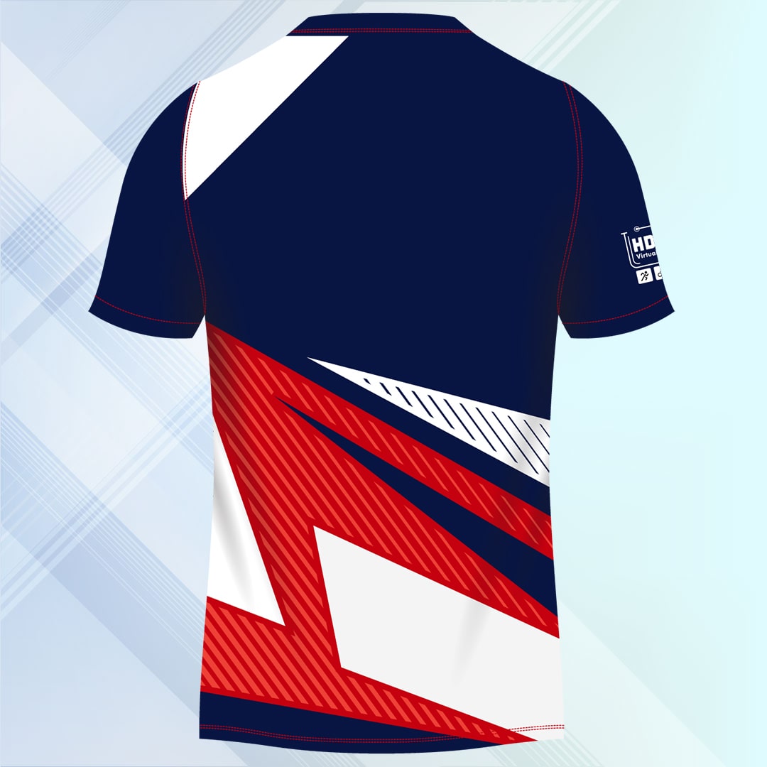 Red and blue - Dynamic Duo Running T-Shirt
