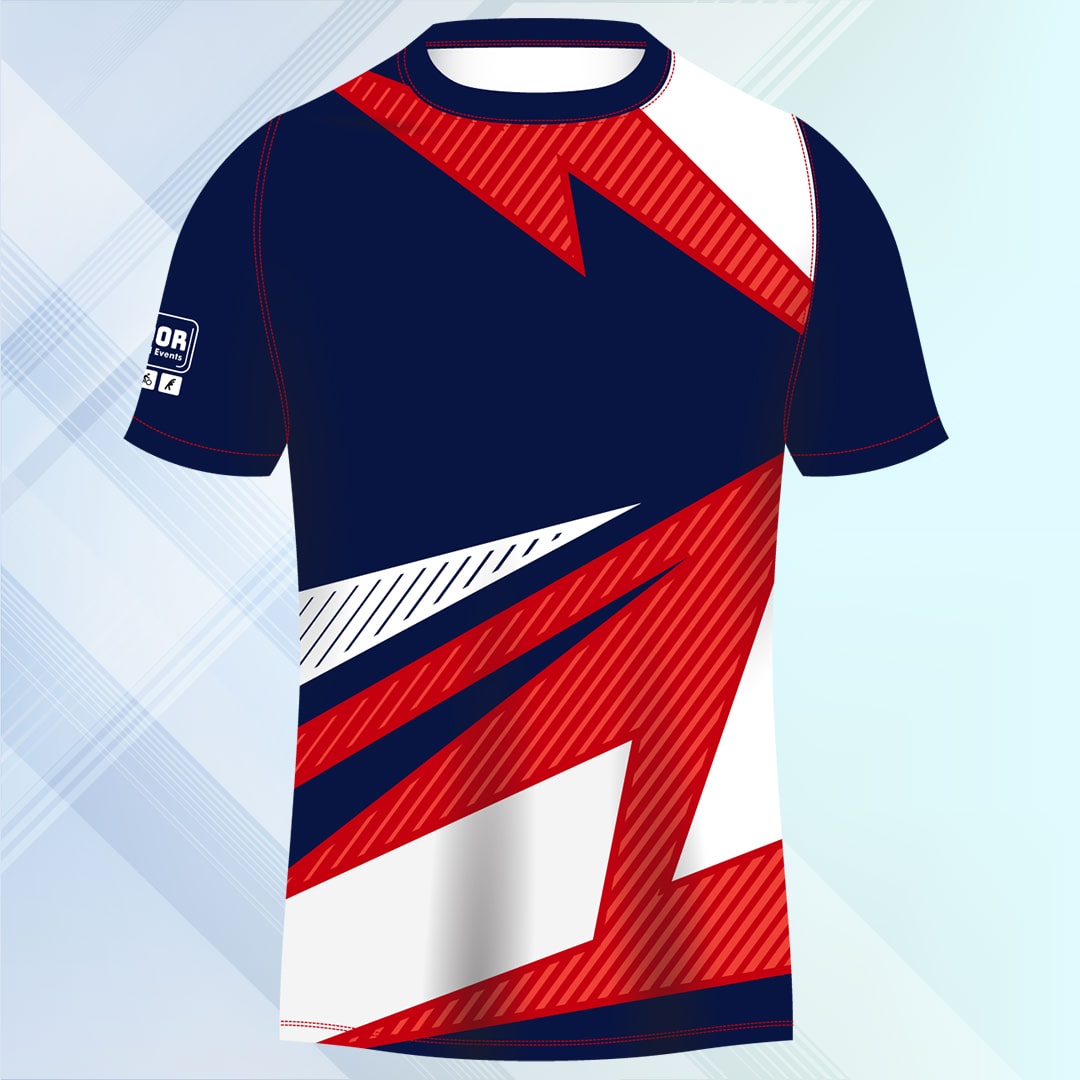 Red and blue - Dynamic Duo Running T-Shirt