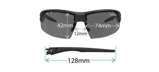Tifosi Optics Crit Sunglasses, Black/Red, Fototec 1340309730