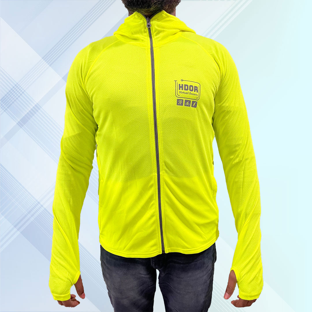 HDOR Runners Jacket (Lemon Green) - With Hoodie