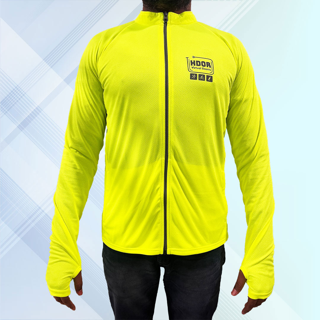 HDOR Runners Jacket (Lemon Green) - Without Hoodie