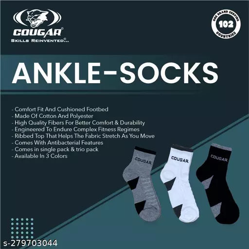 Cougar WLS-219 Ankle Socks Trio