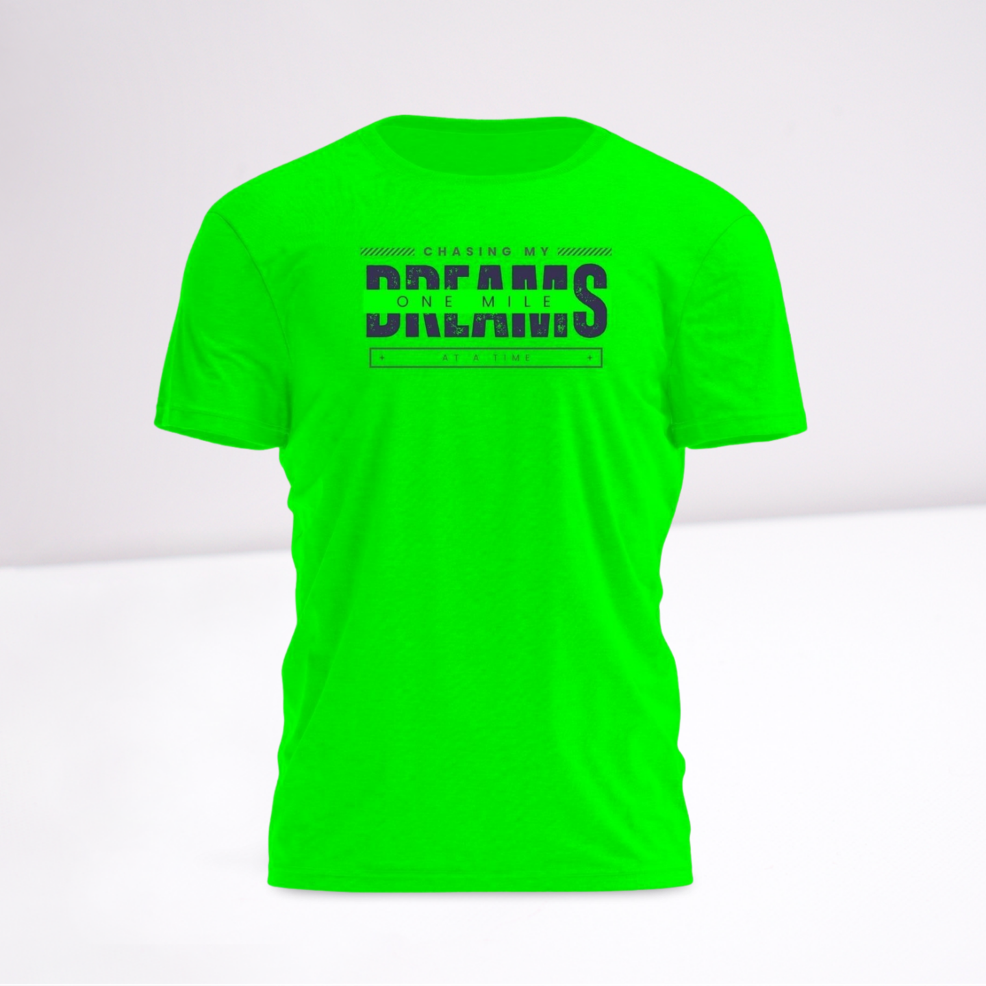 HDOR Active Graphic Tee Chasing Dreams XS Neon Green