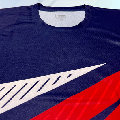 Red and blue - Dynamic Duo Running T-Shirt
