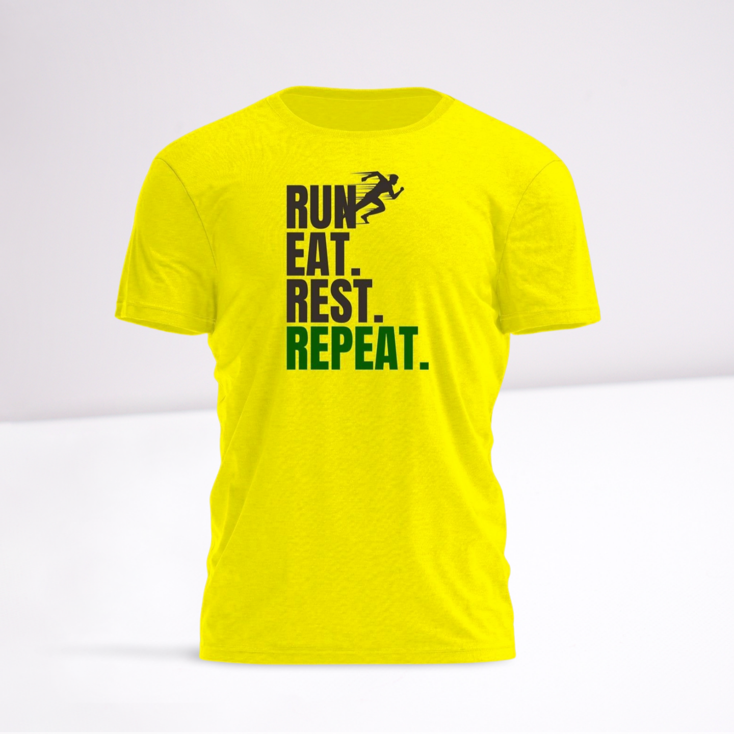 HDOR Active Graphic Tee - Run Eat Rest Repeat