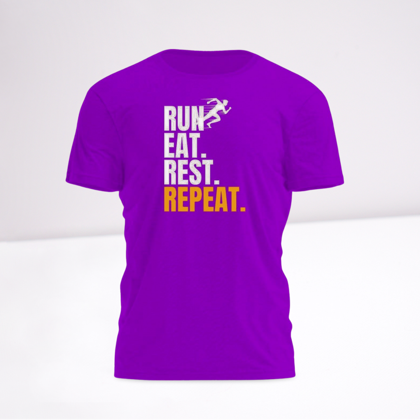 HDOR Active Graphic Tee - Run Eat Rest Repeat