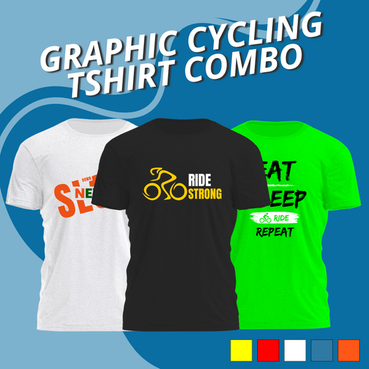 Cycling Graphic Tee Combo