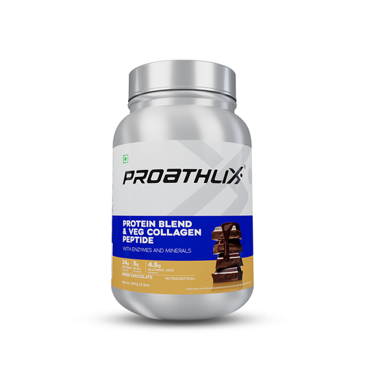 Proathlix Protein Blend  & Veg Collagen Peptide( Swiss Chocolate 0.907 kg)