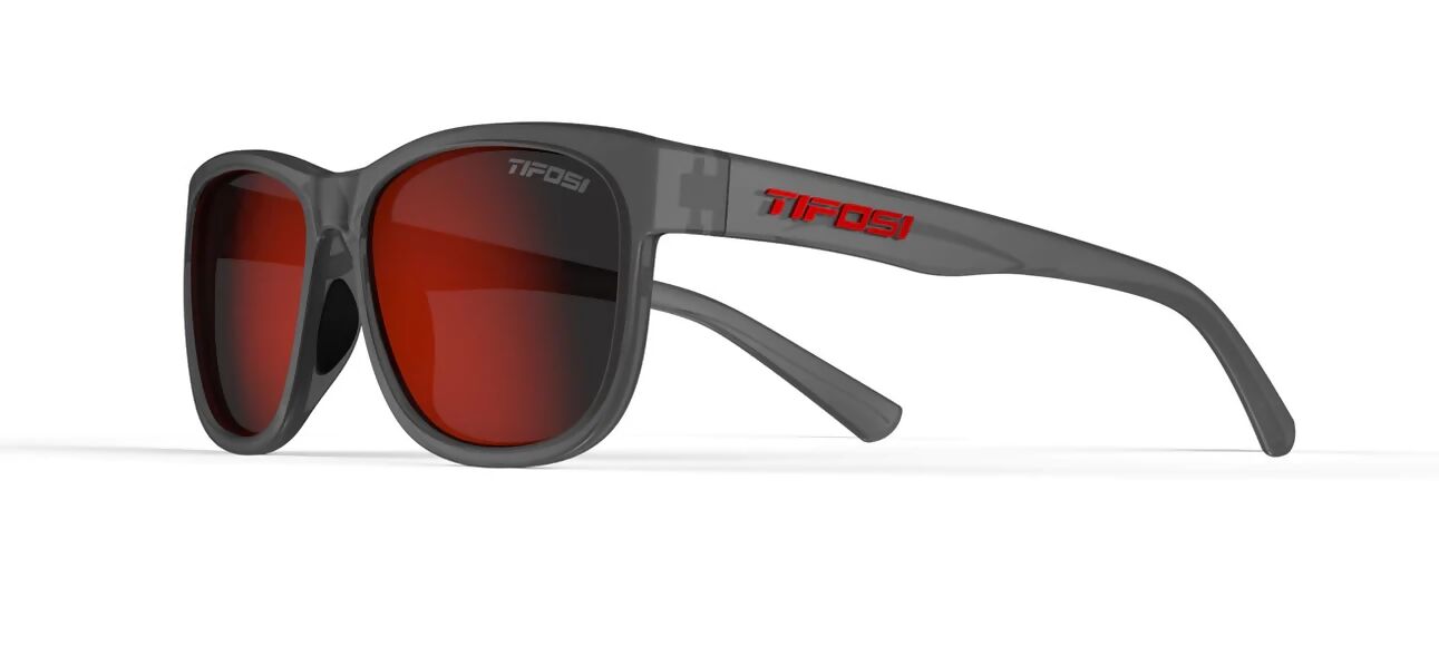 Tifosi Optics Swank XL Sunglasses (Satin Vapor, Smoke Red) 1720402878