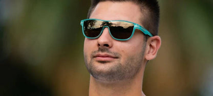 Tifosi Optics Sizzle Sunglasses (Teal Dune - Gold Mirror Lens)