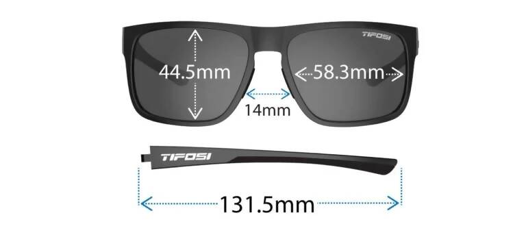 Tifosi Optics Swick Sunglasses Blackout Smoke 1520400170