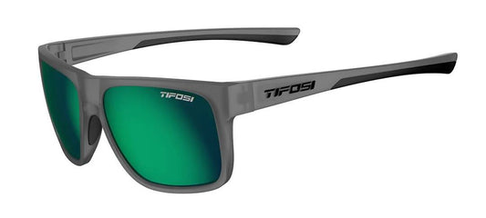 Tifosi Optics Swick Sunglasses Satin Vapor/Emerald Polarized Lenses 1520502849